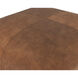 Elio 16 inch Cognac Leather Ottoman
